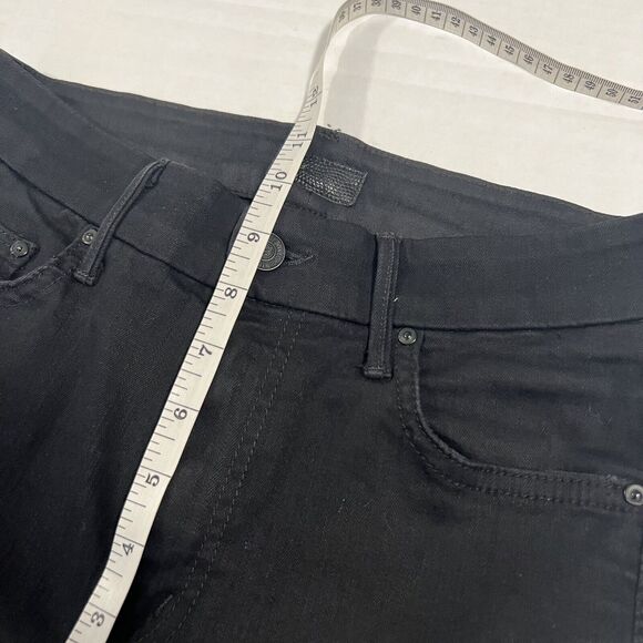 Mother Sz 25 Womens High Waisted Looker Jeans Not Guilty Black - Picture 11 of 13